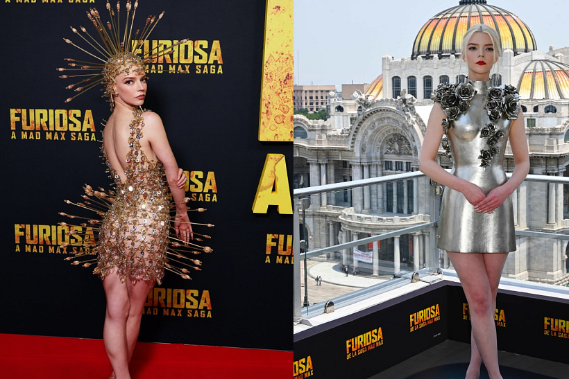 Anya Taylor-Joy v Paco Rabane a Balmain na premiéře Mad Max