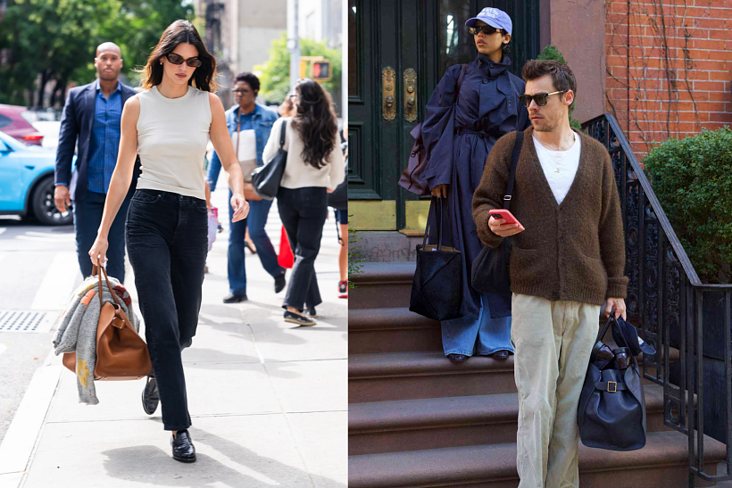 The Row Margaux bag Kendall Jenner Harry Styles