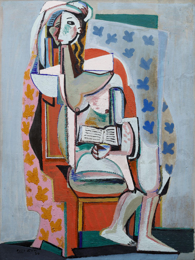 Čtenářka Emila Filly se koncem listopadu vydražila v pražské Galerii Kodl za více než 32 milionů korun | Zdroj: Galerie Kodl