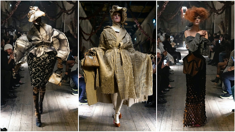 Bylo to jako vrátit se zpět v čase – do dob, kdy Galliano vedl dům Dior a kdy také dům zažil svou zlatou éru. Dekadentní Belle Epoque coby dechberoucí reflexe doby s inovativními artisanal technikami.