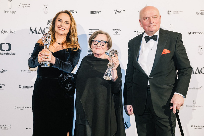 Agnieszka Hollandová, režisérka, Šárka Cimbalová, producentka, Český lev, filmové ceny, 31. ročník, galavečer, předávání ocenění, Rudolfinum