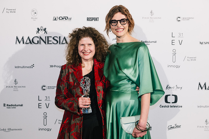 Alice Nellis, scenáristka, režisérka, Adéla Komrzý, dokumentaristka, Český lev, filmové ceny, 31. ročník, galavečer, předávání ocenění, Rudolfinum.