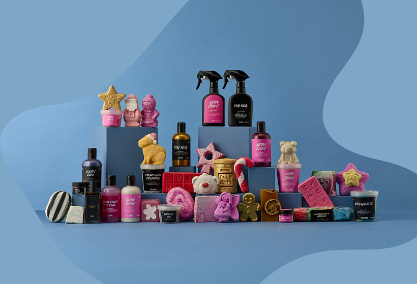 Lush ve vánočním kabátku