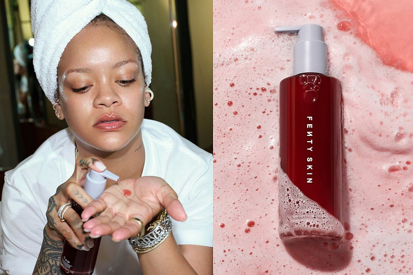 Rihanna a nový Fenty cleaser Cherry Dub Pore Purify’r Gel Cleanser