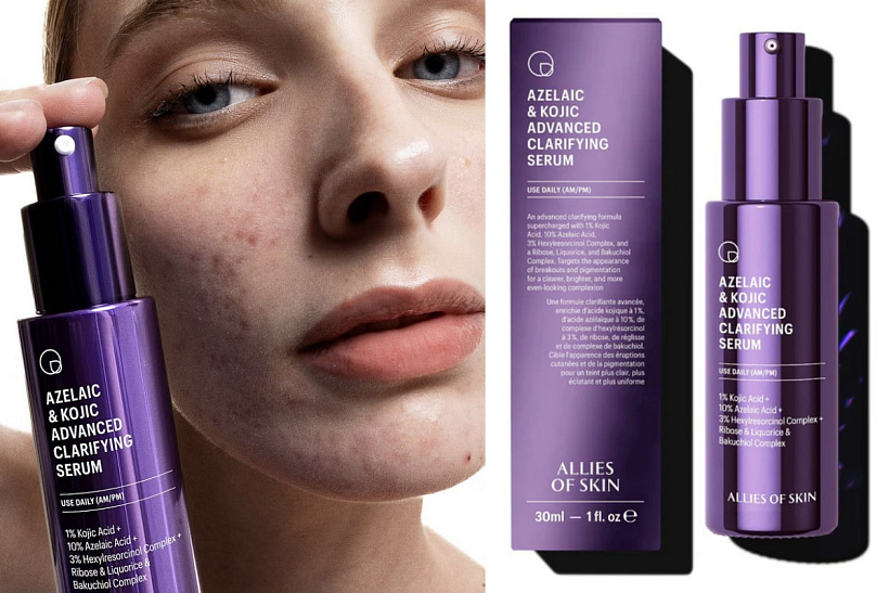 Allies of Skin multifunkční sérum Azelaic & Kojic Advanced Clarifying Serum
