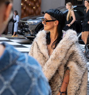 Street style Mercedes-Benz Prague Fashion Week