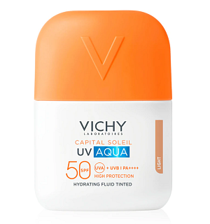 VICHY Capital Soleil UV-Aqua ochranný tónovaný fluid SPF50+ Dostupnost: lékárny Cena: 499 Kč