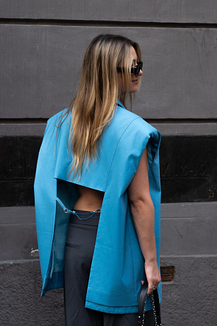 Street style Mercedes-Benz Prague Fashion Week