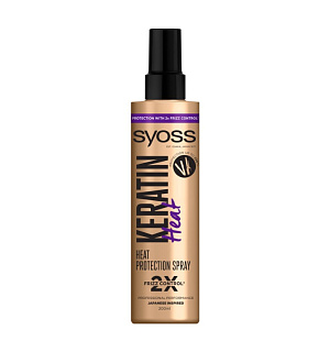 Syoss  Keratinochranný sprej pro tepelnou úpravu vlasů  Dostunost: Notino  Cena: 129 Kč / 200 ml