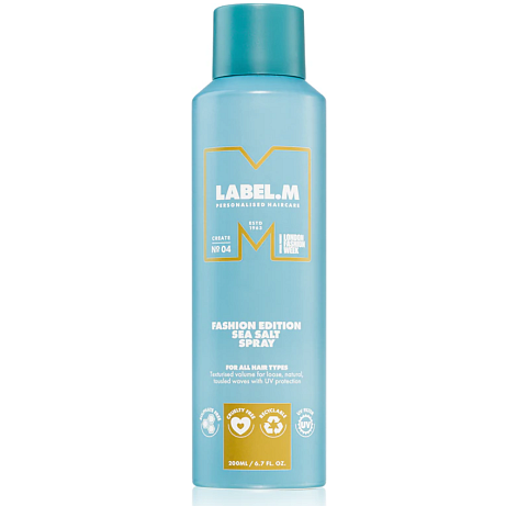 LABEL. M Sea Salt Spray (sprej s obsahem řas pro plážový objem) Dostupnost:  vybrané kadeřnické salony Cena:  770 Kč