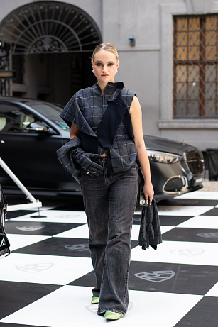 Street style Mercedes-Benz Prague Fashion Week