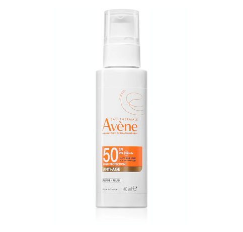 AVÈNE  Anti-Age Fluid SPF 50  Dostupnost: Lékárny  Cena: 779 Kč