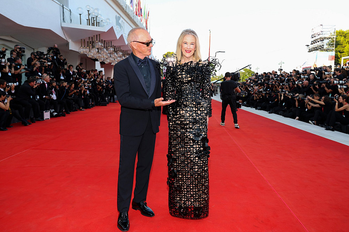 Michael Keaton a Catherine O'hara na premiéře Beetlejuice Beetlejuice