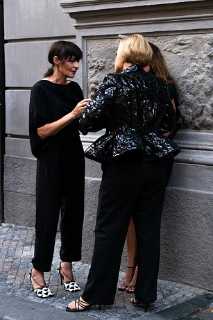 Street style Mercedes-Benz Prague Fashion Week