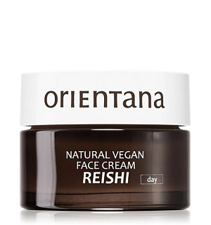 Orientana  Denní pleťový krém Natural Vegan Reishi  Dostupnost: Notino  Cena: 631 Kč / 50 ml
