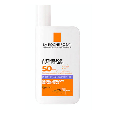 LA ROCHE-POSAY  Anthelios UVMUNE 400 Anti-Dark Spots Fluid SPF 50  Dostupnost: Lékárny  Cena: 699 Kč