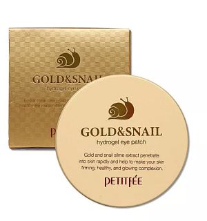 Petitfee ﻿Gold & Snail Hydrogel Eye Patch - Hydrogelové náplasti pod oči se šnečím slizem