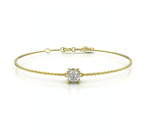 Rýdl﻿Náramek Solitaire žluté zlato