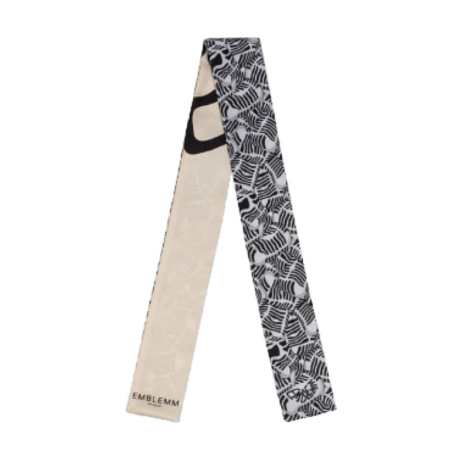 EMBLEMM Úzký šátek s potiskem Liquid Mic z biohedvábí Dostunost: Emblemm  Cena: 1 950 Kč