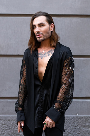 Street style Mercedes-Benz Prague Fashion Week