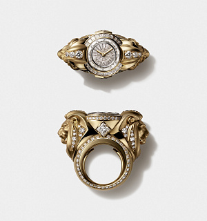 TOI & MOI RING WATCH "THE LION OF MADEMOISELLE", CHANEL Prstenové hodinky s motivem lva. Limitováno na 5 kusů.