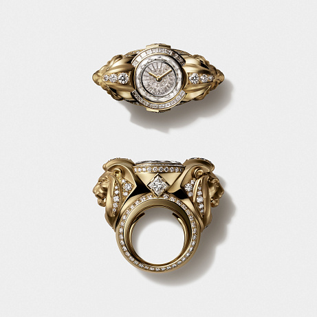 TOI & MOI RING WATCH "THE LION OF MADEMOISELLE", CHANEL Prstenové hodinky s motivem lva. Limitováno na 5 kusů.