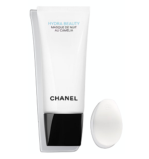 CHANEL   Hydra Beauty Masque de Nuit au Camélia – Hydratační a okysličující noční maska   Dostupnost: Chanel.com   Cena: 2 100 Kč