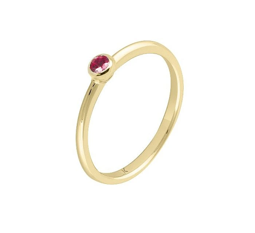 JK šperky   Zlatý prsten s rubínem