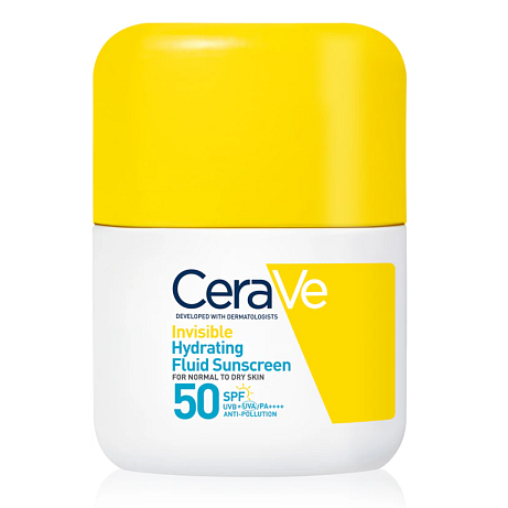 CERAVE Invisible Hydrating Fluid Sunscreen SPF 50 ochranný pleťový fluid Dostupnost: lékárny Cena: 496 Kč