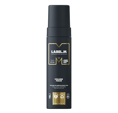 LABEL.M  Volume Foam – Objemová pěna  Dostupnost: BeautyOnline.cz  Cena: 990 Kč