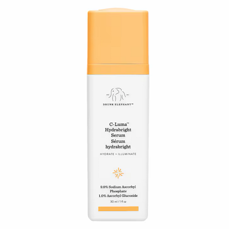 DRUNK ELEPHANT C-Luma™ Hydrabright Serum rozjasňující sérum s vitaminem C Dostupnost: parfumerie Cena: 1 890 Kč