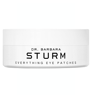 DR. BARBARA STURM  Everything Eye Patches – Hydrogelové oční masky  Dostupnost: Ingredients Store  Cena: 2 750 Kč (30 párů)