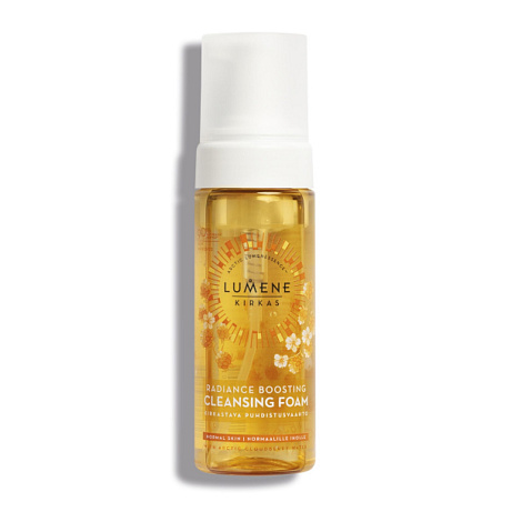 LUMENE  Radiance Boosting Cleansing Foam – rozjasňující čisticí pleťová pěna  Dostupnost: FAnn  Cena: 320 Kč