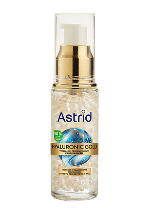 ASTRID HYALURONIC GOLD Vyplňující perlové sérum proti vráskám s niacinamidem