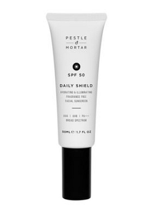 Pestle & Mortar Hydratační a rozjasňující pleťový krém s SPF 50